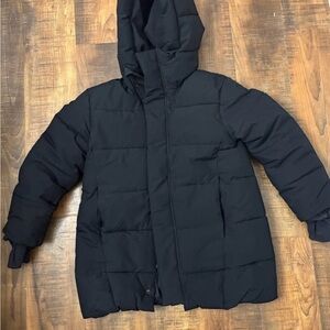 All in Motion Black Water-Resistant Jacket girls size 8 Rip Stop puffer coat